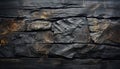 Rustic Elegance - Old Wood Texture Details with Burnt Touches on a Black Textured Background. Royalty Free Stock Photo