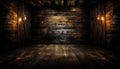 Rustic Elegance - Old Wood Texture Details with Burnt Touches on a Black Textured Background. Royalty Free Stock Photo