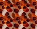 Rustic Elegance Vibrant Giraffe Spot Pattern â Orange & Brown Design Generative AI Image Royalty Free Stock Photo
