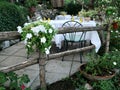 Rustic European Outdoor Dining Area in Garden