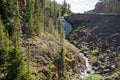 Rustic Falls from the Gibbon River in Yellowstone National Park