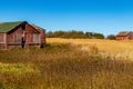 Rustic farm buildings. Starland County, Alberta, Canada Royalty Free Stock Photo