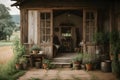 Rustic Farm: Focusing on a desolate rural landscape.