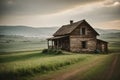 Rustic Farm: Focusing on a desolate rural landscape.