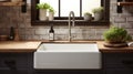 rustic farm sink