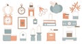 Rustic farmhouse kitchen decor icons