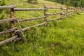 Rustic Fence and Wildflowers Royalty Free Stock Photo
