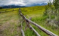 Rustic Fence in Wyoming Royalty Free Stock Photo