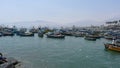 Rustic fishing boats in Ancon, north of Lima