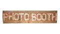 Rustic floral photo booth sign