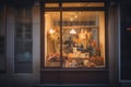 Rustic Flower Shop Windows Displaying Beautiful Blooms, Generative AI Royalty Free Stock Photo