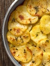 Rustic french golden anna potato