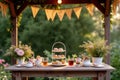 Rustic Garden Setting Tea Set