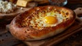 Rustic Georgian Acharuli Khachapuri