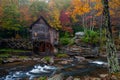 Rustic Glade Grist Mill - Glade Creek - Babcock State Park - West Virginia Royalty Free Stock Photo