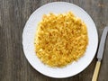 Rustic golden crispy swiss rosti Royalty Free Stock Photo