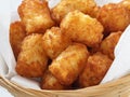 Rustic golden potato tater tots