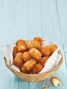 Rustic golden potato tater tots