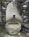 Crude Granite Water Fountain, Varenna, Italy