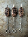 Rustic greek middle eastern lamb kofta Royalty Free Stock Photo