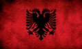 Rustic, Grunge Albania Flag