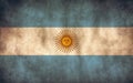 Rustic, Grunge Argentina Flag Royalty Free Stock Photo