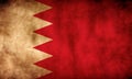 Rustic, Grunge Bahrain Flag