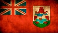 Rustic, Grunge Bermuda Flag