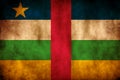 Rustic, Grunge Central African Republic Flag Royalty Free Stock Photo