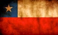 Rustic, Grunge Chile Flag