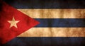 Rustic, Grunge Cuba Flag Royalty Free Stock Photo