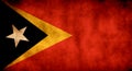 Rustic, Grunge East Timor Flag