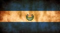 Rustic, Grunge El Salvador Flag