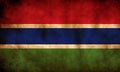 Rustic, Grunge Gambia Flag