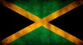 Rustic, Grunge Jamaica Flag Royalty Free Stock Photo