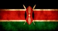 Rustic, Grunge Kenya Flag
