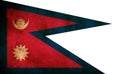 Rustic, Grunge Nepal Flag
