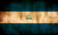 Rustic, Grunge Nicaragua Flag