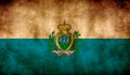 Rustic, Grunge San Marino Flag