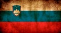 Rustic, Grunge Slovania Flag Royalty Free Stock Photo