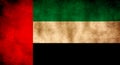 Rustic, Grunge United Arab Emirates Flag Royalty Free Stock Photo