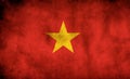 Rustic, Grunge Vietnam Flag