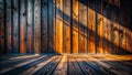 Rustic Grunge Wooden Wall Texture Dark Slanted Planks Create a Dramatic Abstract Background Perfect for Design Royalty Free Stock Photo