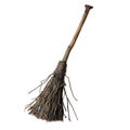 A Rustic, Handcrafted Wooden Broom Royalty Free Stock Photo