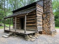 Rustic historic log cabin in Tennessee Royalty Free Stock Photo