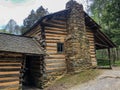 Rustic historic log cabin in Tennessee Royalty Free Stock Photo