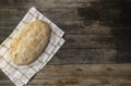 Rustic home made Bread, wood background