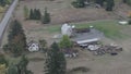 Rustic Homestead: Aerial View of a Washington Farmstead