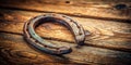 Rustic Horseshoe Design Element Ideal for Crafting RusticThemed Logos Posters or Web Banners with LeftAligned Copy Royalty Free Stock Photo