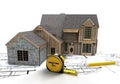 Rustic house construction Royalty Free Stock Photo